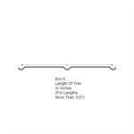 Metal Soffit 16^ Wide (Custom Length More Than 120^ Long)  Iron Ore