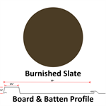 Board & Batten 10^ Wide 26 Ga.  Burnished Slate