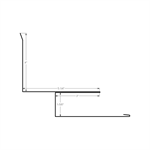 Standing Seam Side Wall with J, 5-1/4^ Face, 1-5/8^  Bone White
