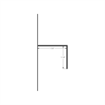 Divider Trim 1-5/8^  Sepia Brown Textured