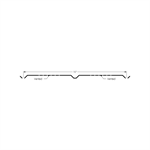 Metal Soffit 16^ Wide Vented  Kona Wood Grain