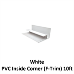 Highland AG Inside Corner (F-Trim), 3/4^ - PVC - 10ft  White