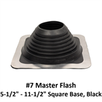 #7 Master Flash 5-1/2^ - 11-1/2^ Square Base  Black