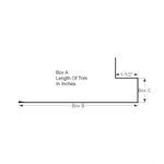 Jamb Trim with Hem 1-1/2^ (Custom Length)  Iron Ore